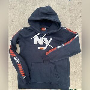 EUC NEW YORK ISLANDERS NHL HOCKEY HOODIE EMBROIDERED HOODIE SIZE YOUTH LARGE